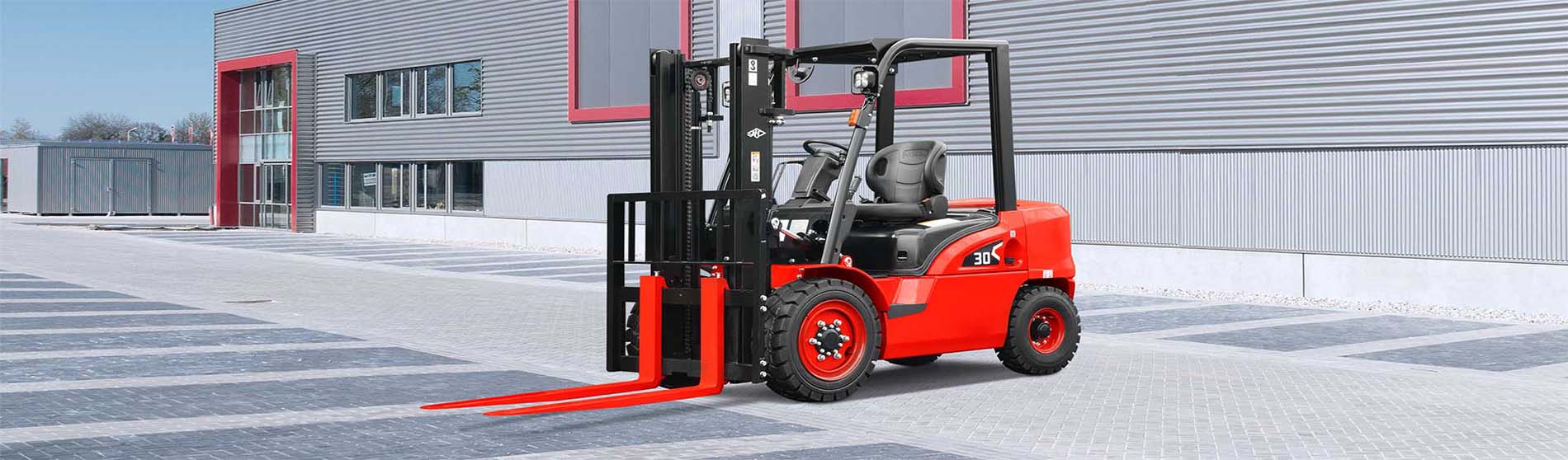 Forklift hire Hatfield unloading pallets from a commercial truck