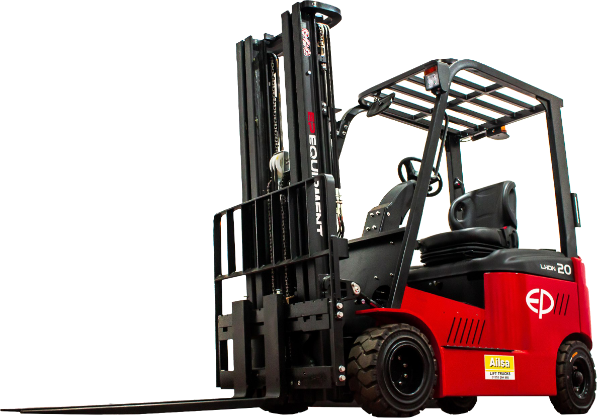Commercial forklift unloading heavy pallets in Hatfield