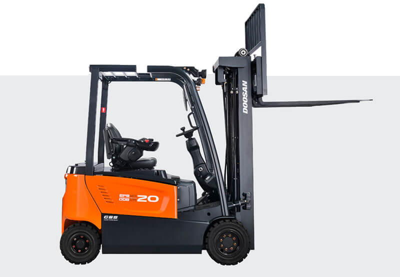 Forklift operator safely handling a commercial load in Hatfield